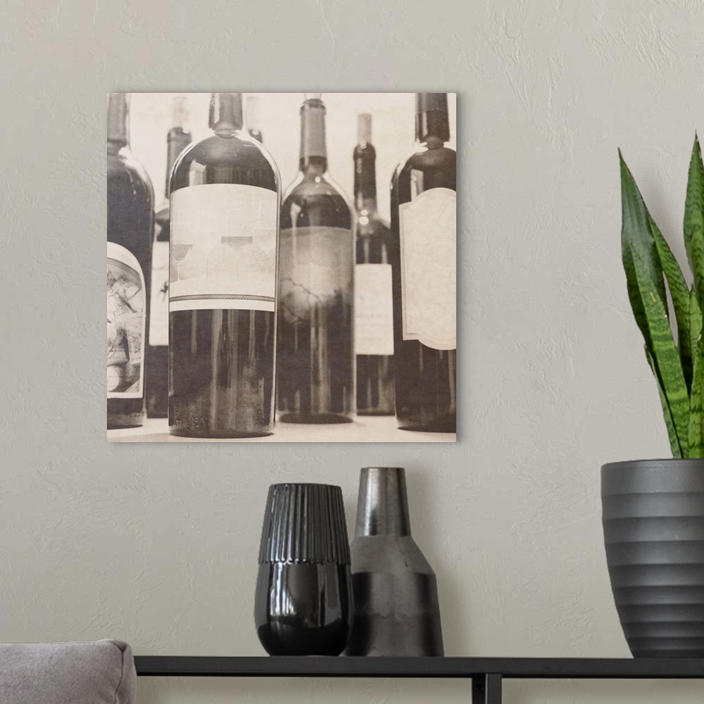 A modern room featuring Wine Square I