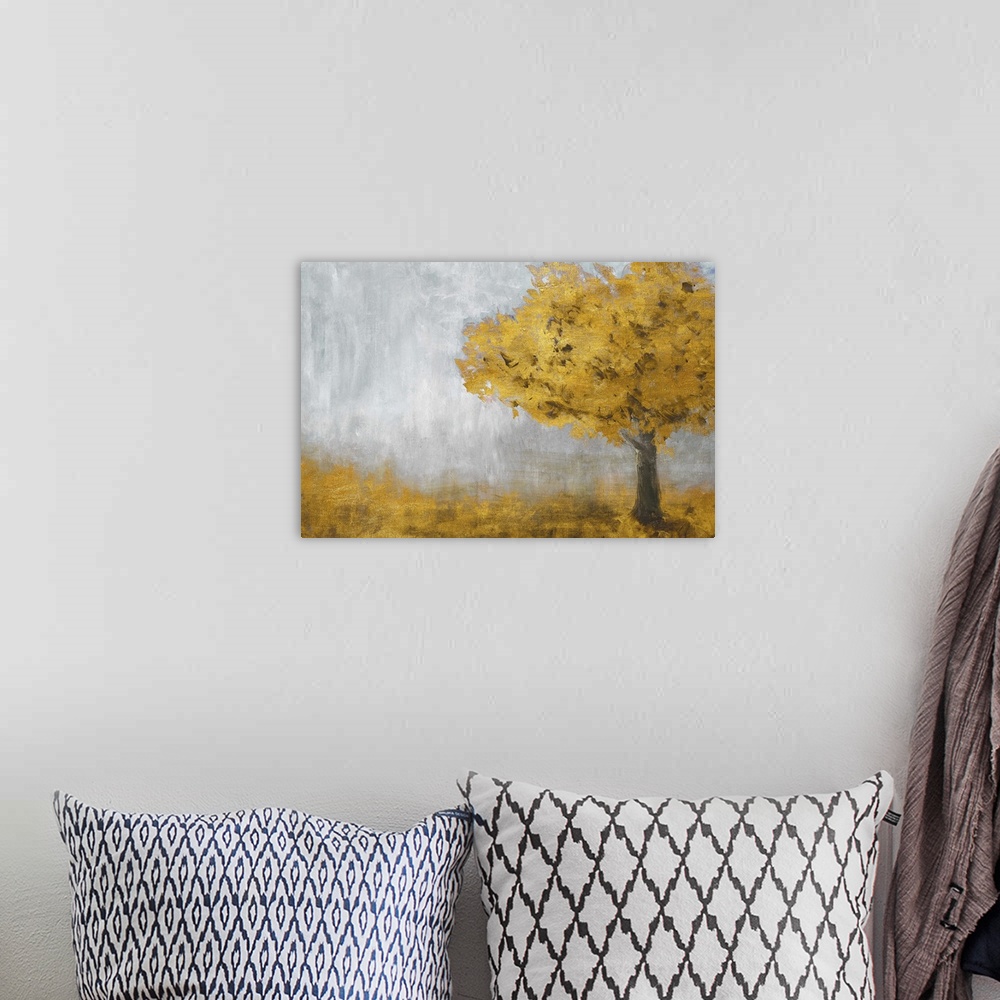 A bohemian room featuring Yellow Eternal Tree