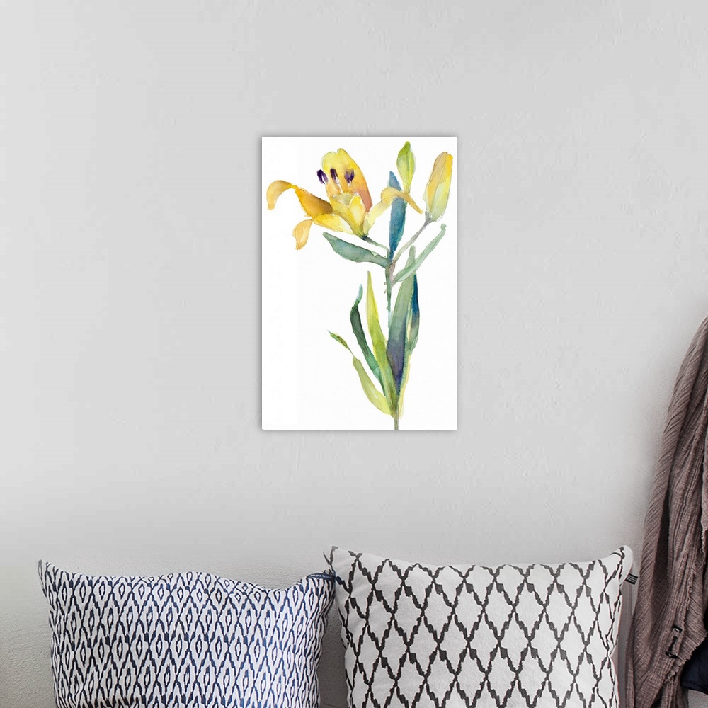 A bohemian room featuring Yellow Lily