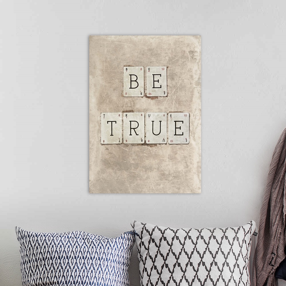 A bohemian room featuring Be True