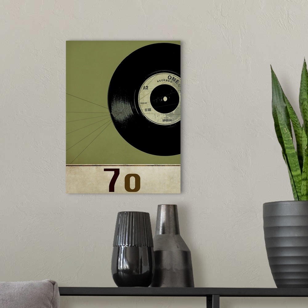 A modern room featuring Vinyl 70