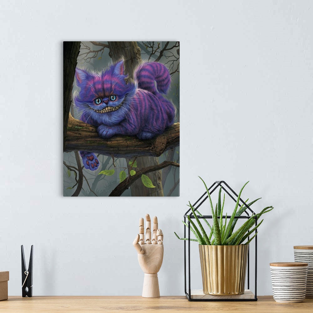 A bohemian room featuring Cheshire Cat