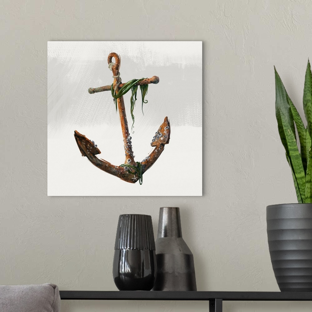 A modern room featuring Coastal Finds Anchors VIII