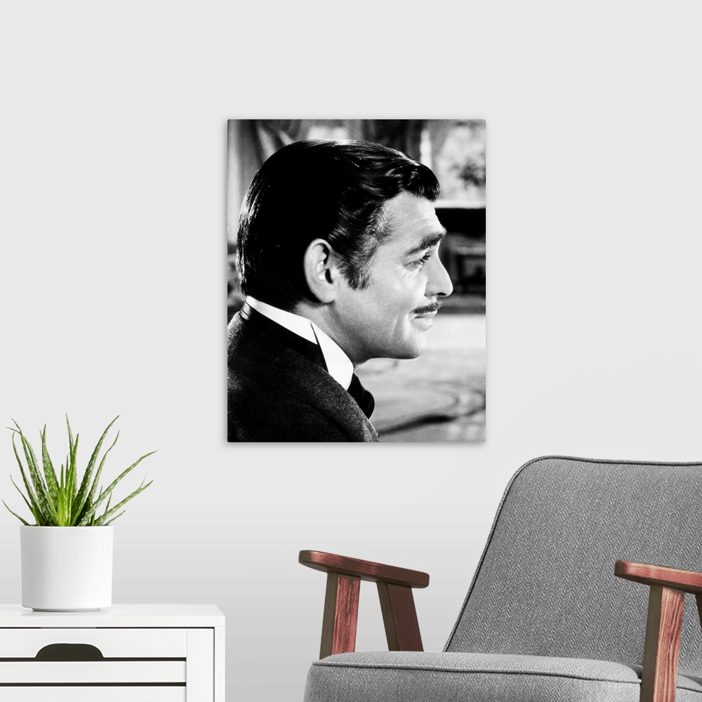 A modern room featuring Clark Gable as Rhett Butler.