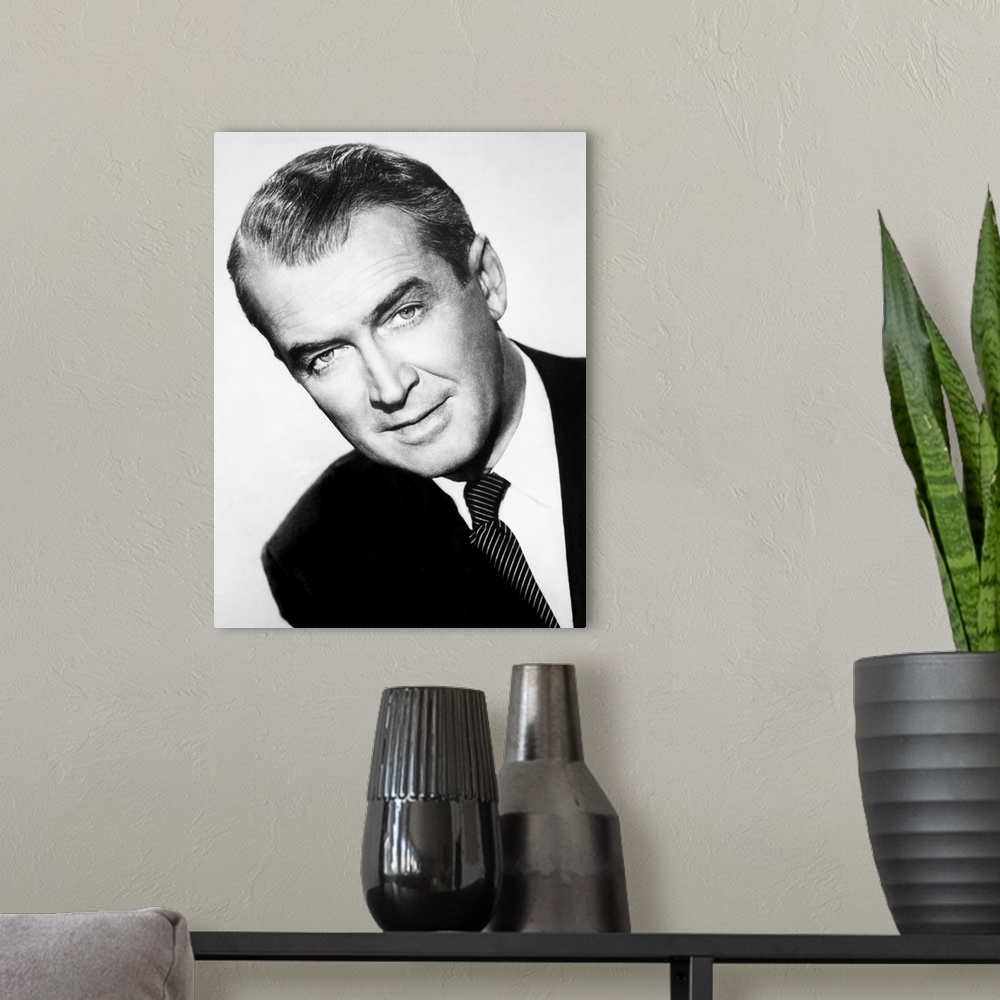A modern room featuring American actor. Photographed c1960.