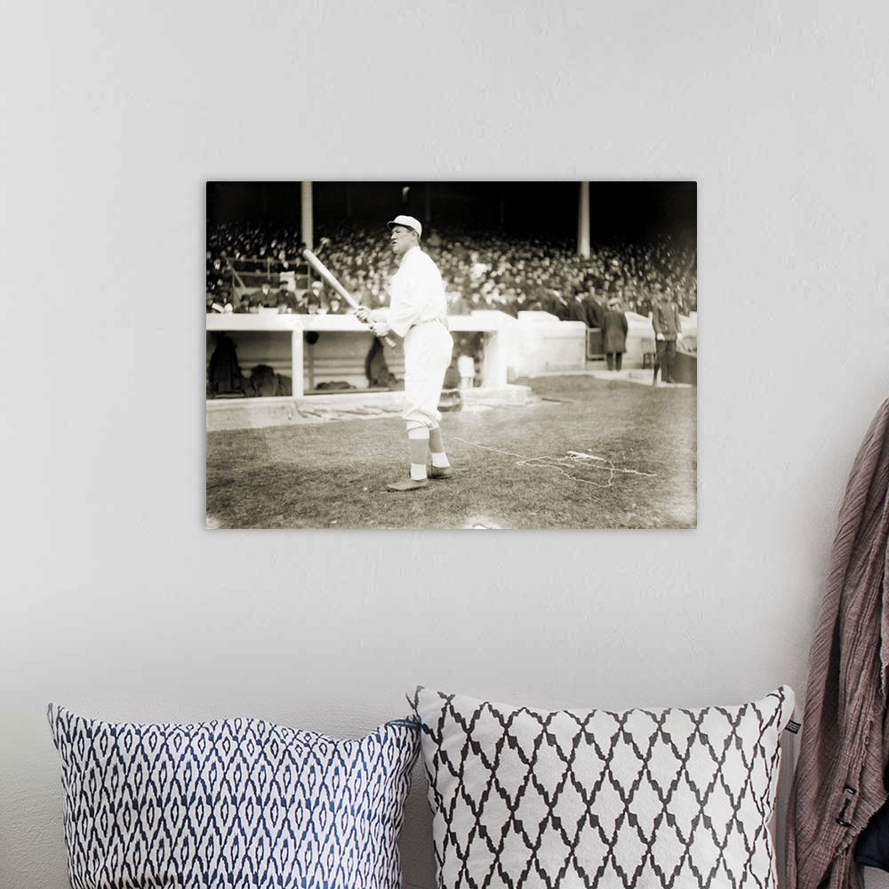 A bohemian room featuring James Francis Thorpe. American athlete. Thorpe playing baseball for the New York Giants at the Po...