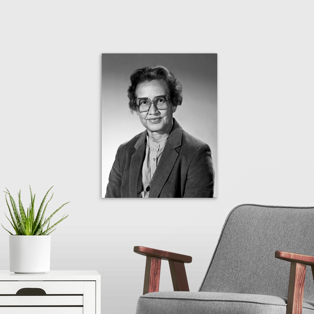 A modern room featuring KATHERINE JOHNSON (1918-2020). African American educator, mathematician, NASA physicist and contr...