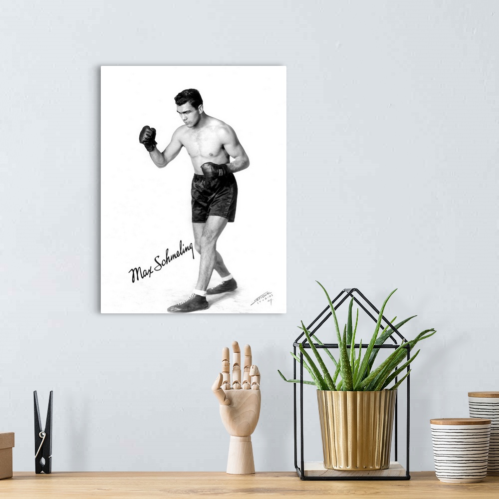A bohemian room featuring German heavyweight boxer. When world champion in 1930.