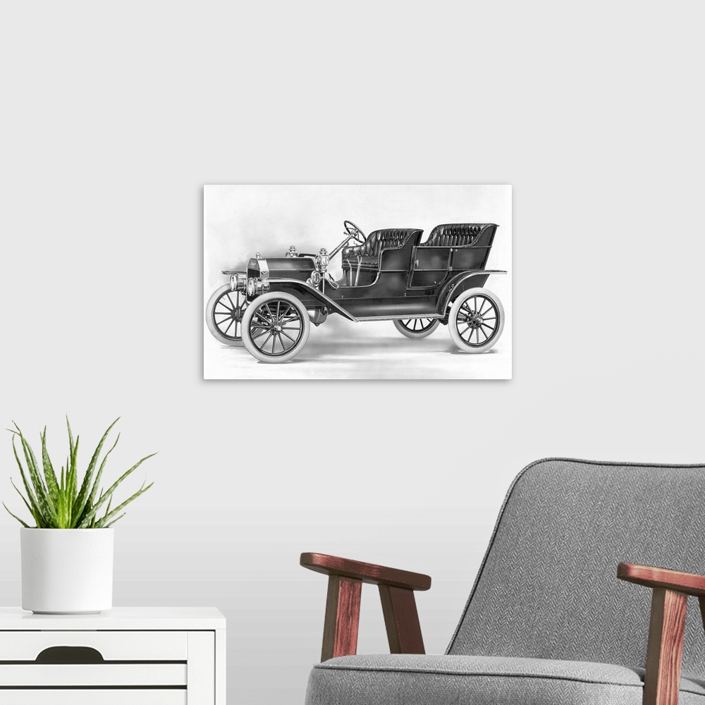 A modern room featuring 57.13.AUTOMOBILES. Model T Ford, 1908.