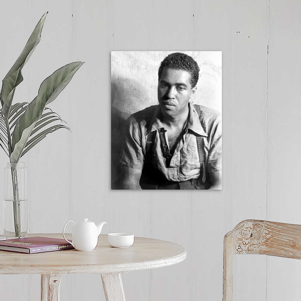 A farmhouse room featuring (1910-2006). American actor and father of actor James Earl Jones. Photographed by Carl Van Vechte...