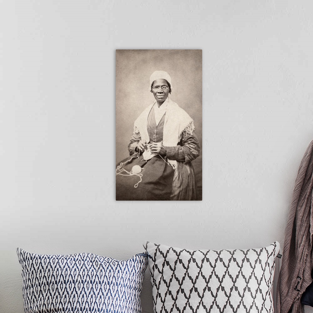 A bohemian room featuring SOJOURNER TRUTH (c1797-1883). Born Isabella Baumfree. American abolitionist and women's rights ac...