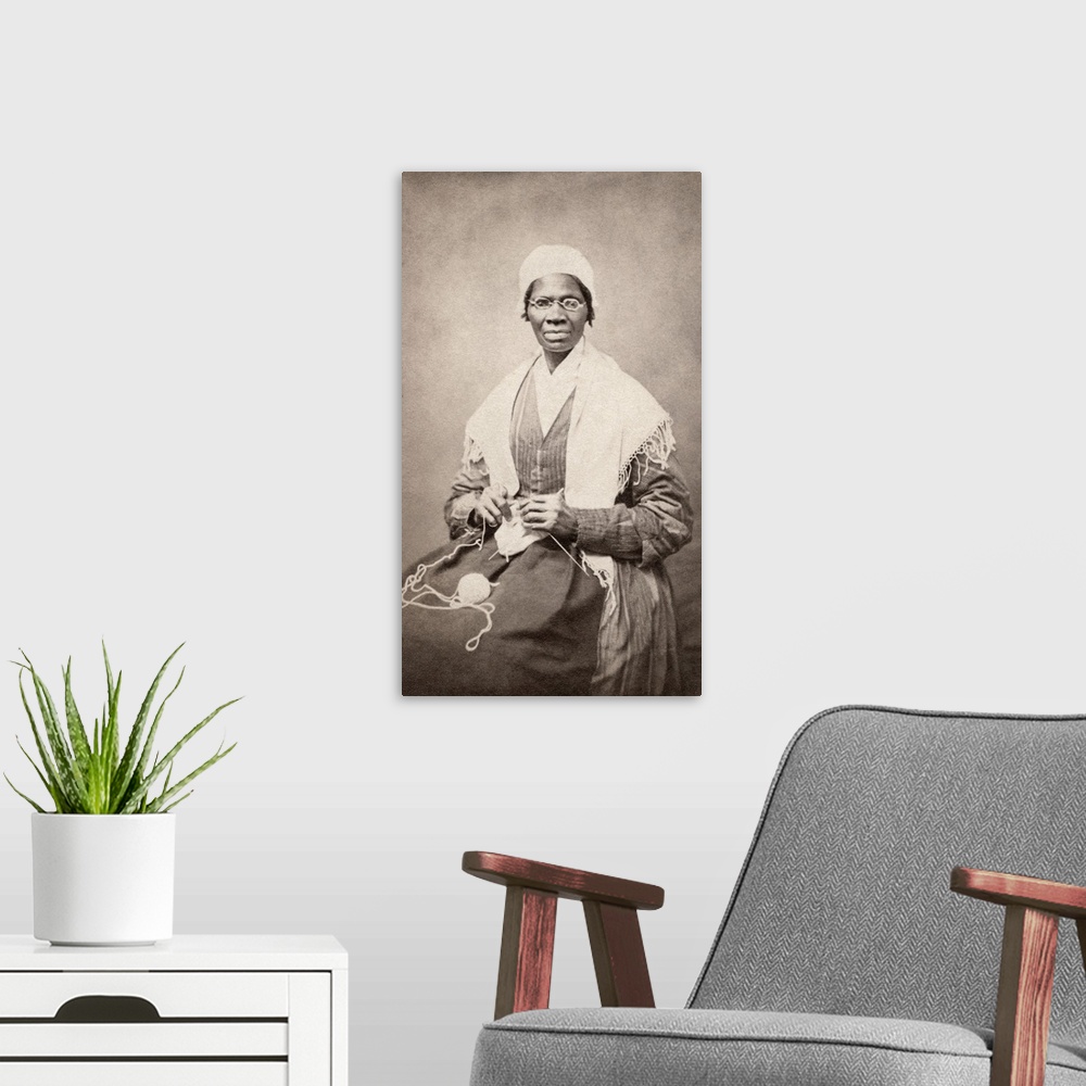 A modern room featuring SOJOURNER TRUTH (c1797-1883). Born Isabella Baumfree. American abolitionist and women's rights ac...
