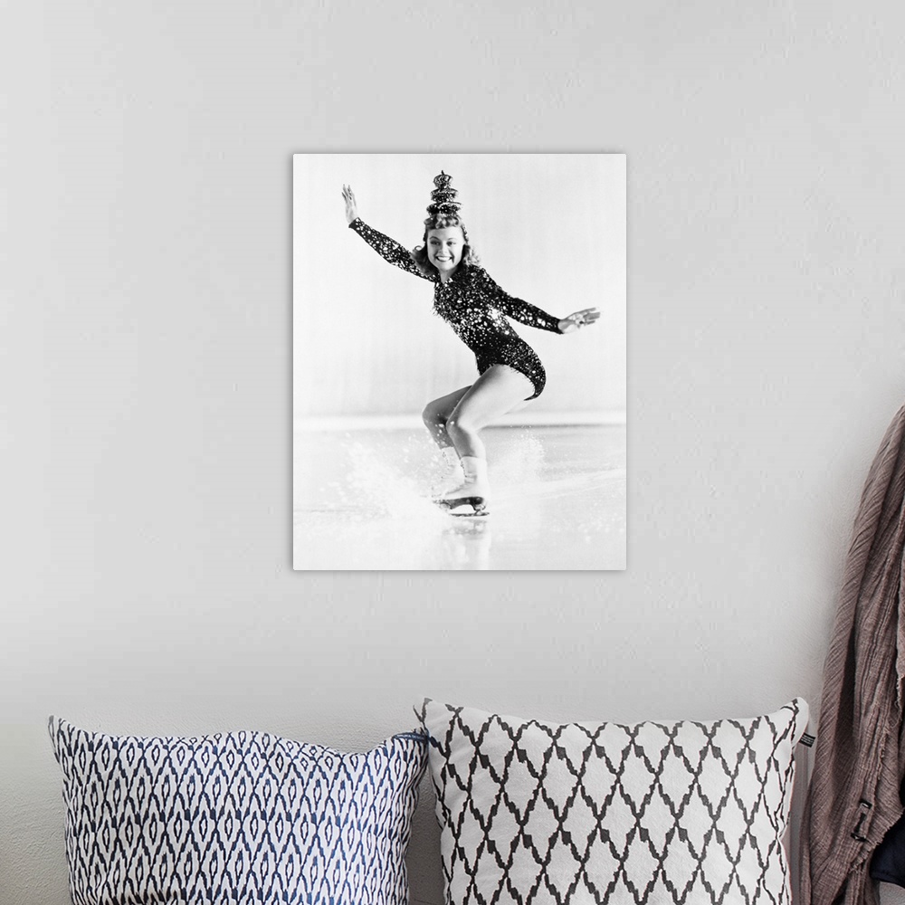 A bohemian room featuring Norwegian figure skater and actress.