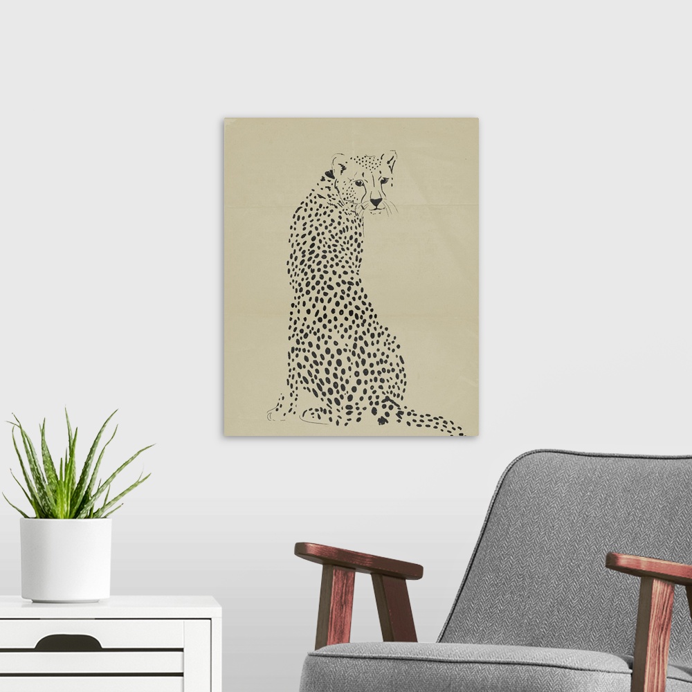 A modern room featuring Cheetah I