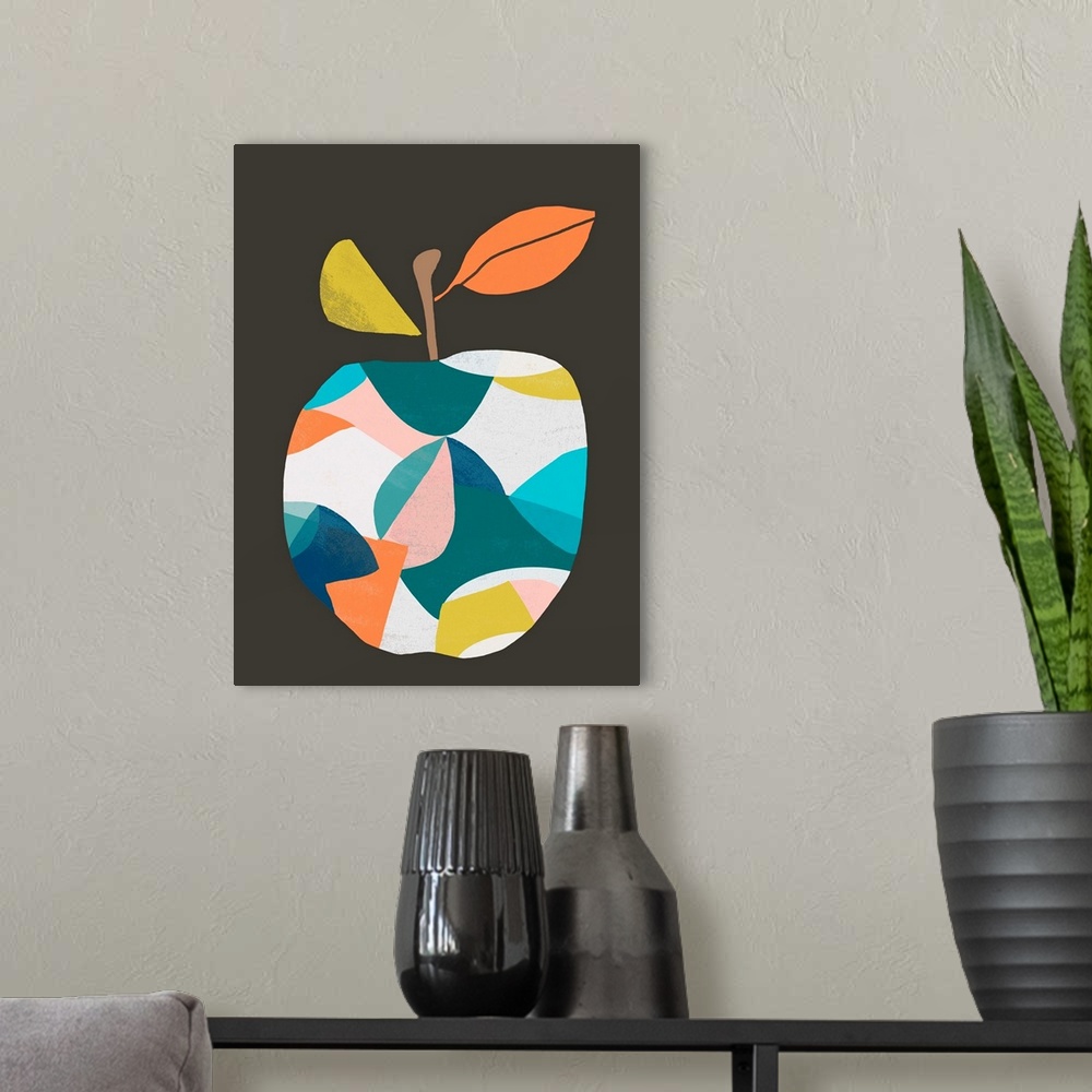 A modern room featuring Color Block Fruit II