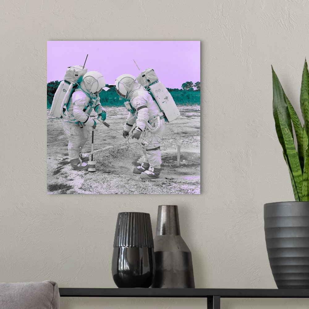 A modern room featuring Spaceman IV
