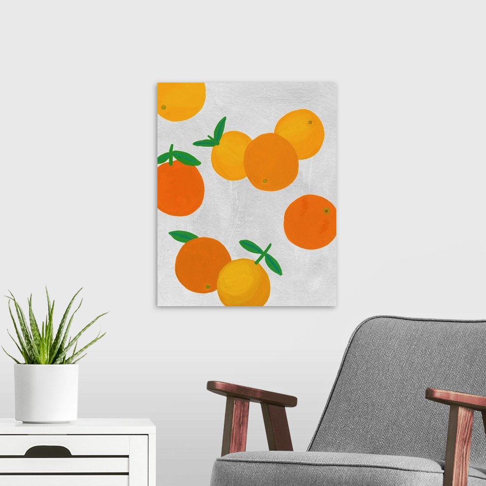A modern room featuring The Oranges