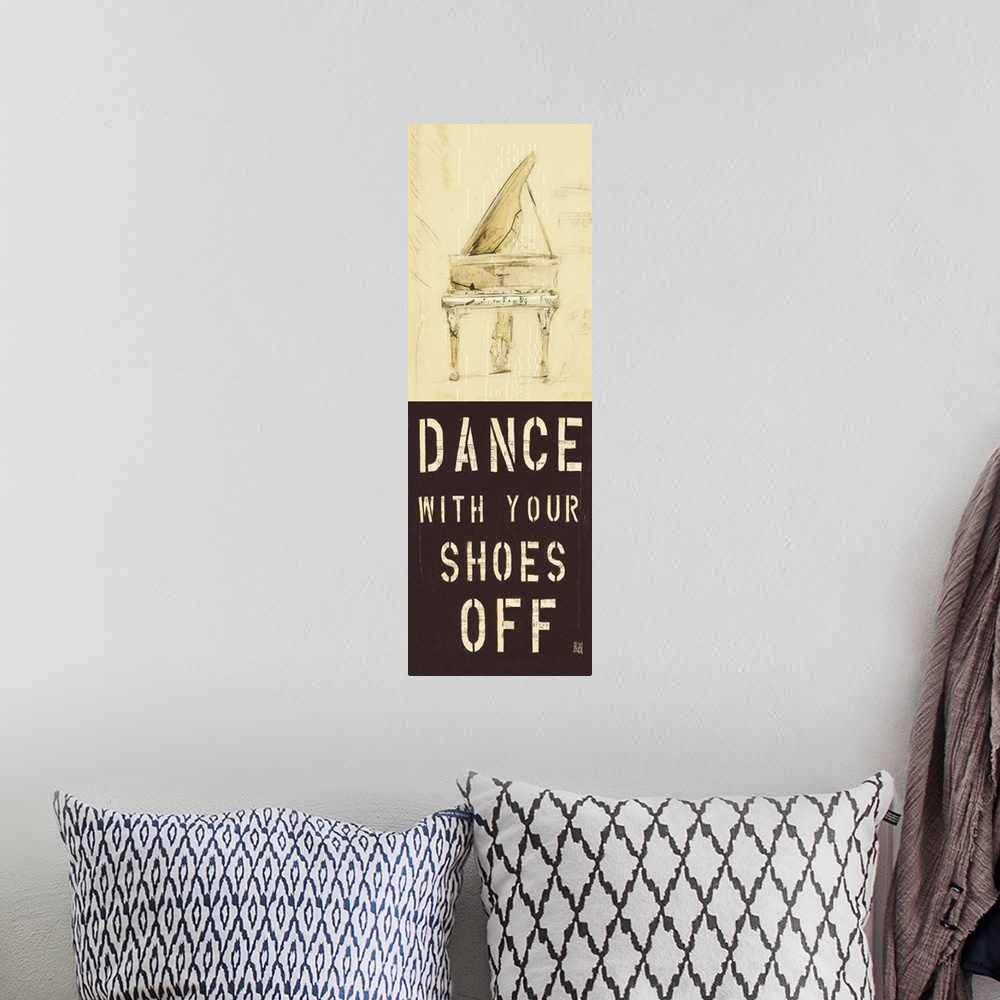 A bohemian room featuring Dance With Your Shoes Off