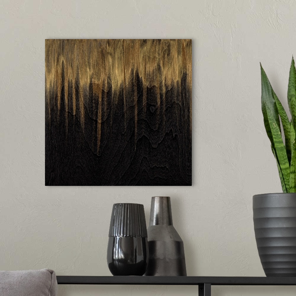 A modern room featuring Gold Untitled
