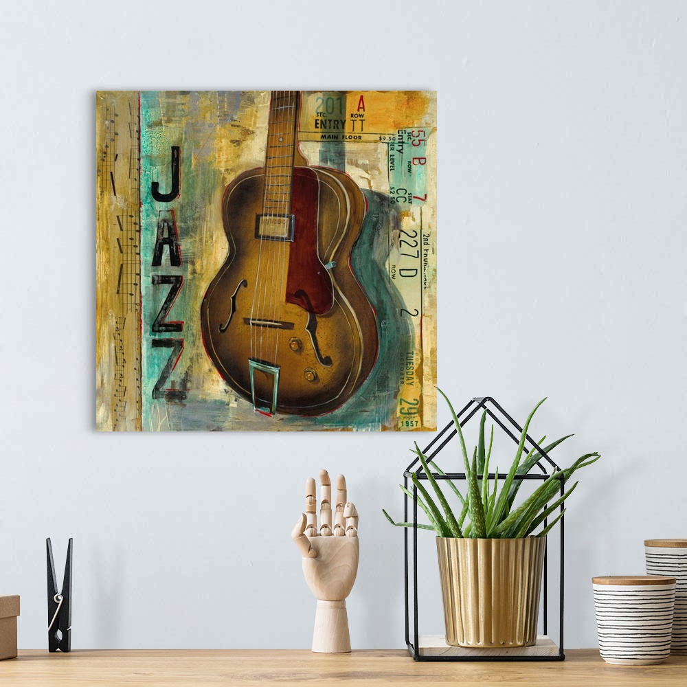A bohemian room featuring Jazz