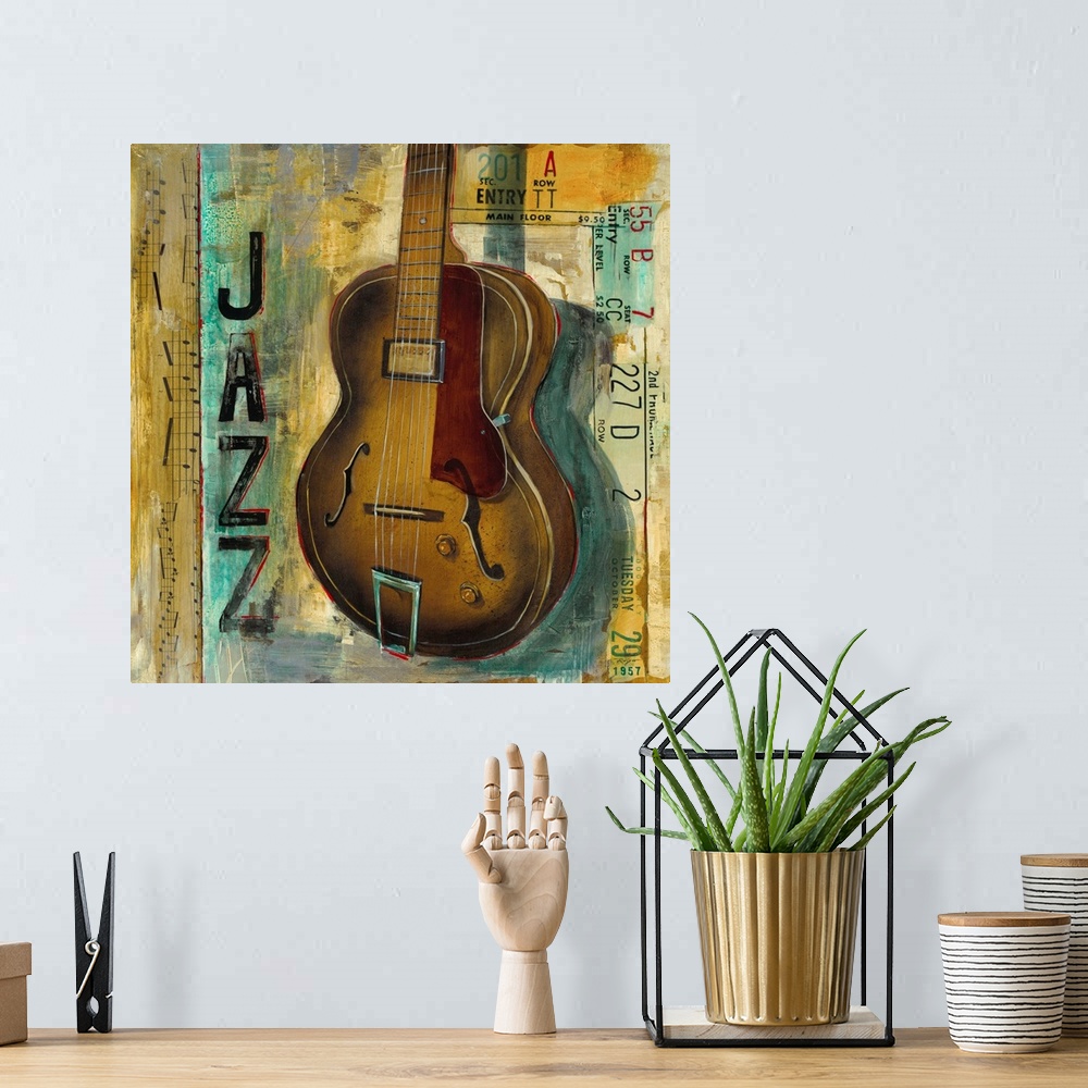A bohemian room featuring Jazz