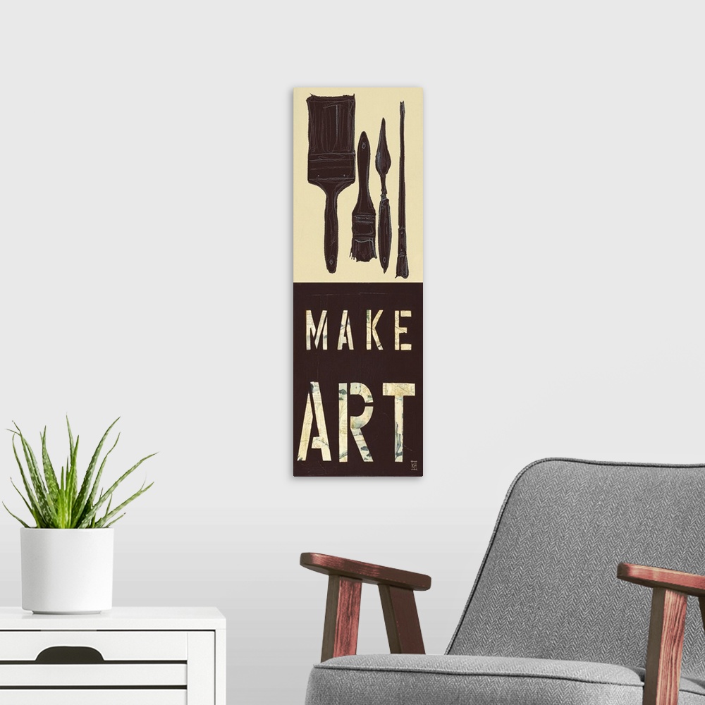 A modern room featuring Make Art