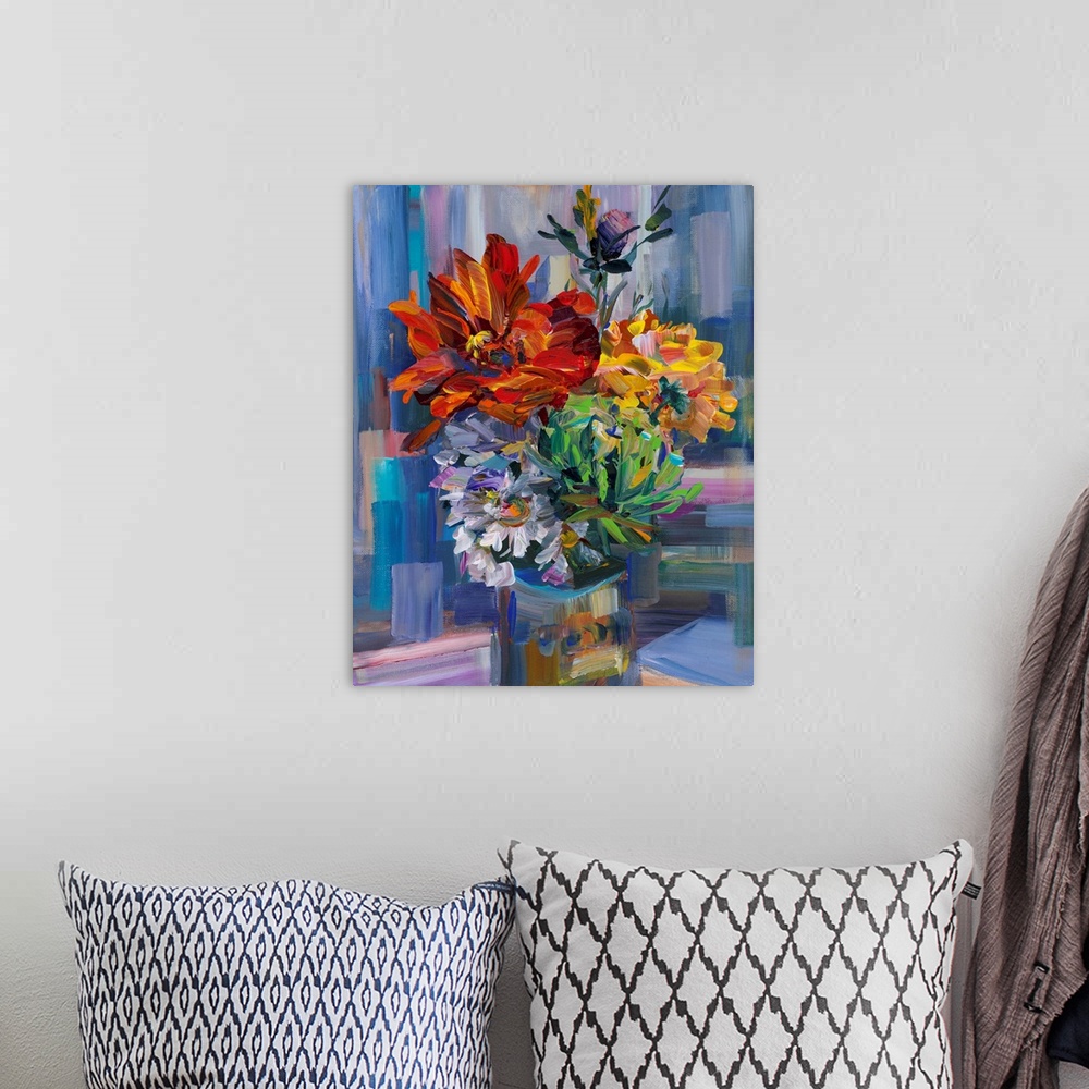 A bohemian room featuring Modern Bouquet