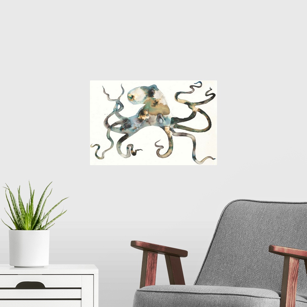 A modern room featuring Octo