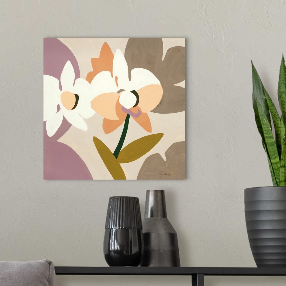 A modern room featuring Paper Orchid