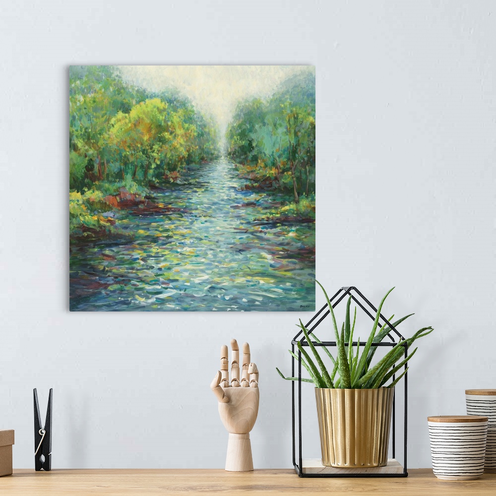 A bohemian room featuring River Mist