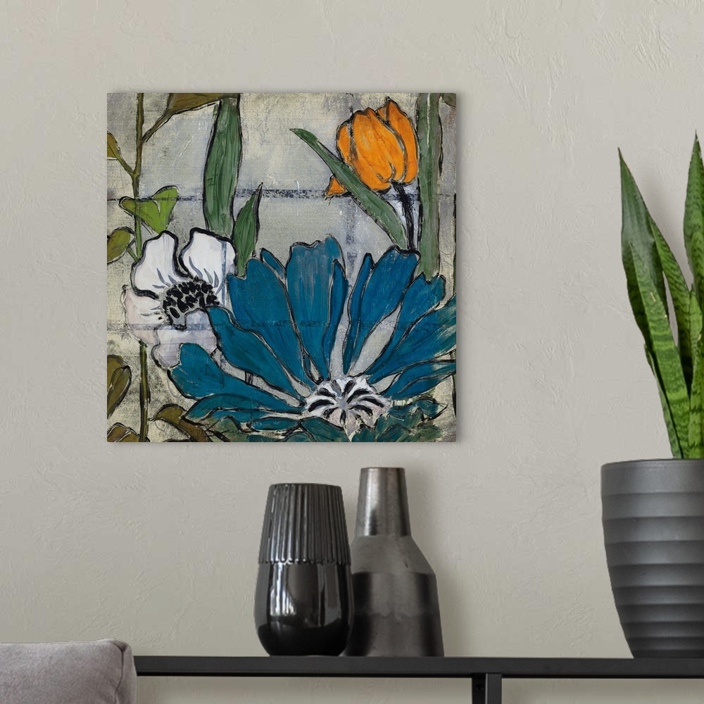 A modern room featuring Floral and Still Life