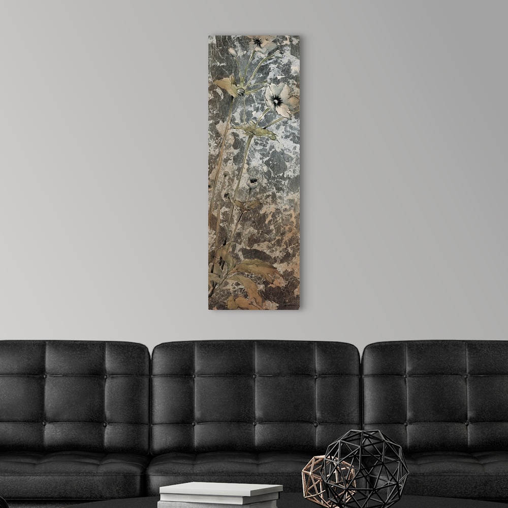 A modern room featuring Slender Blossoms I