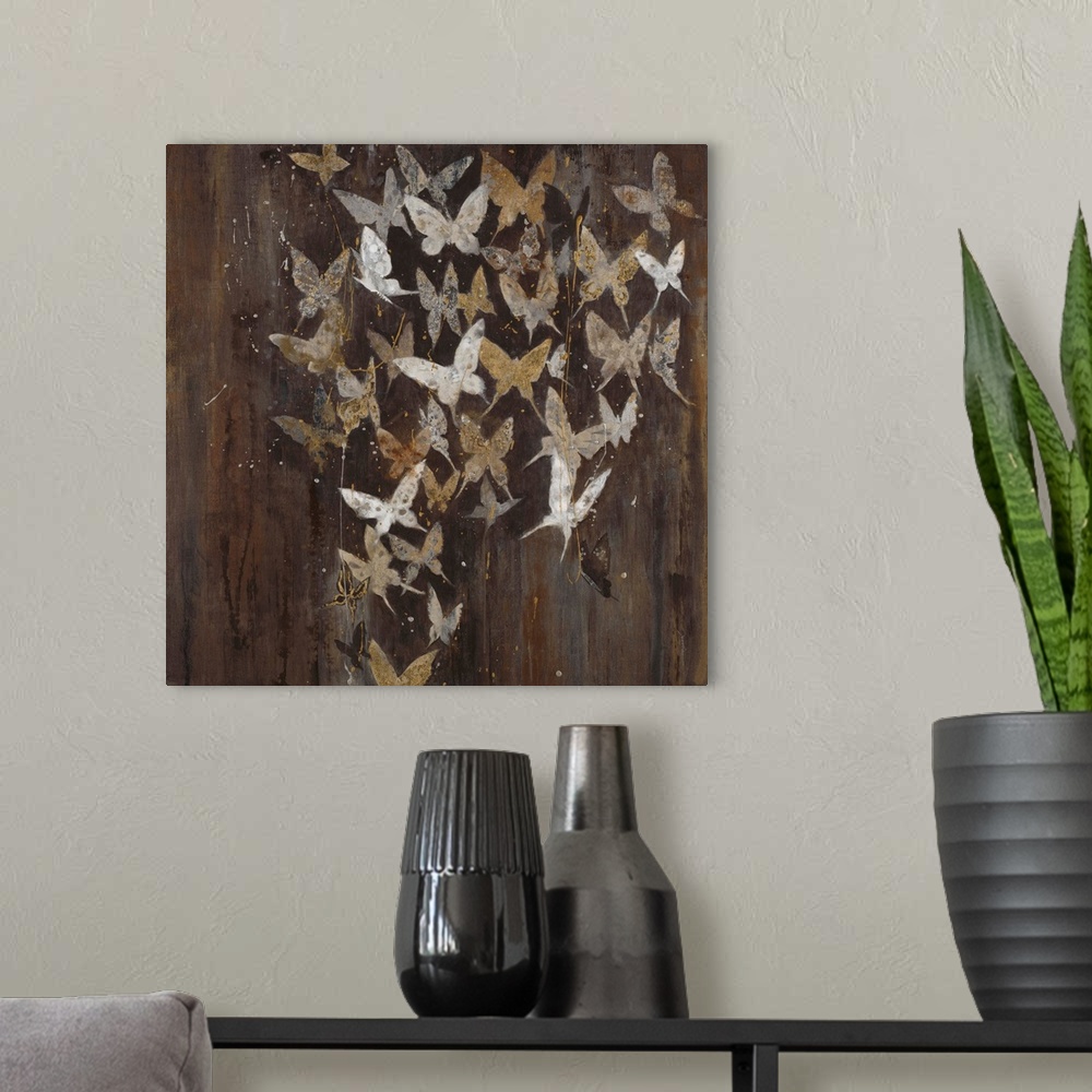 A modern room featuring Social Butterflies