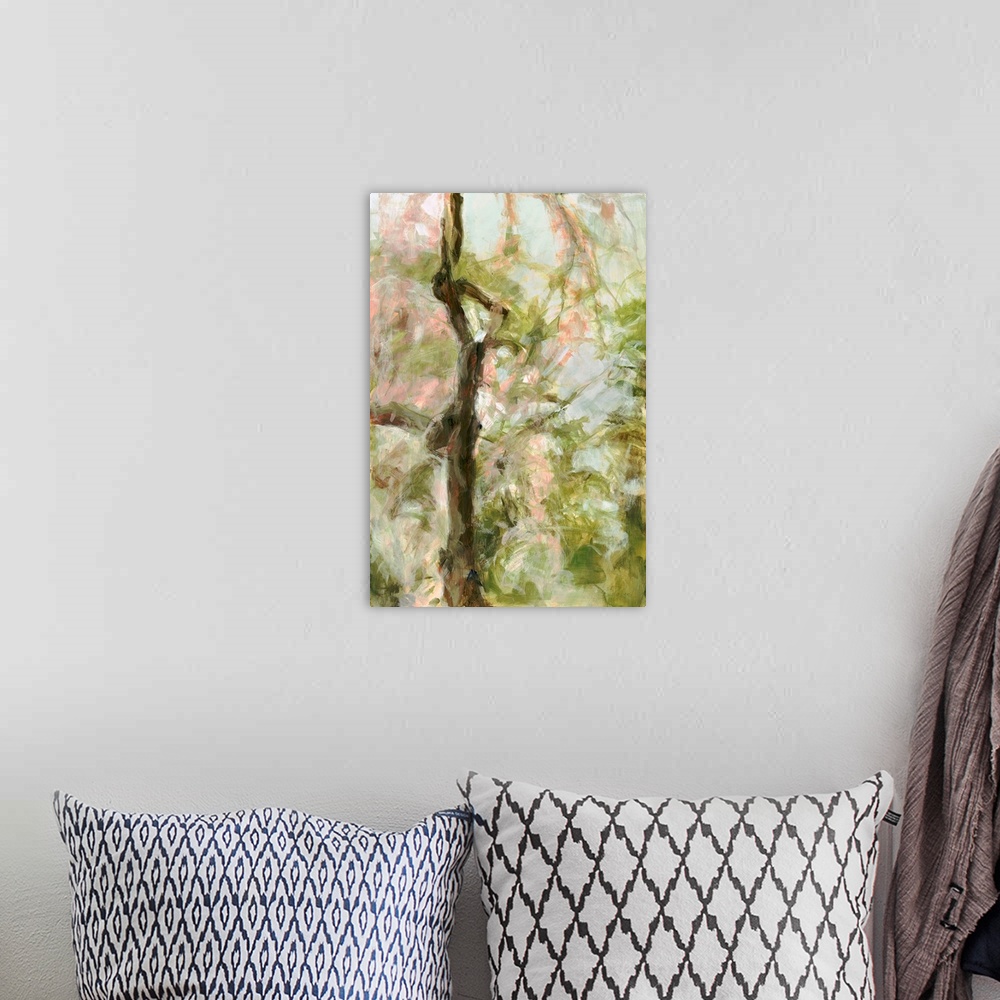 A bohemian room featuring Spring Diptych II