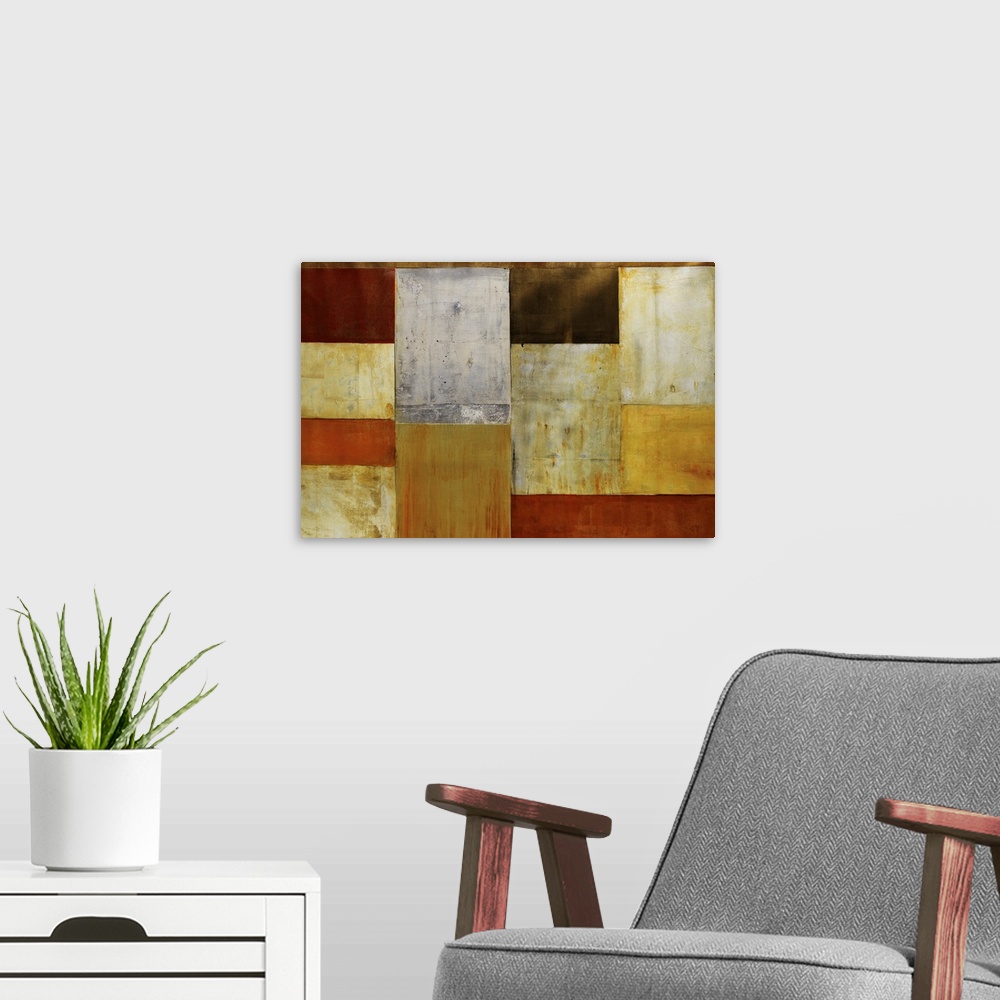 A modern room featuring Abstract