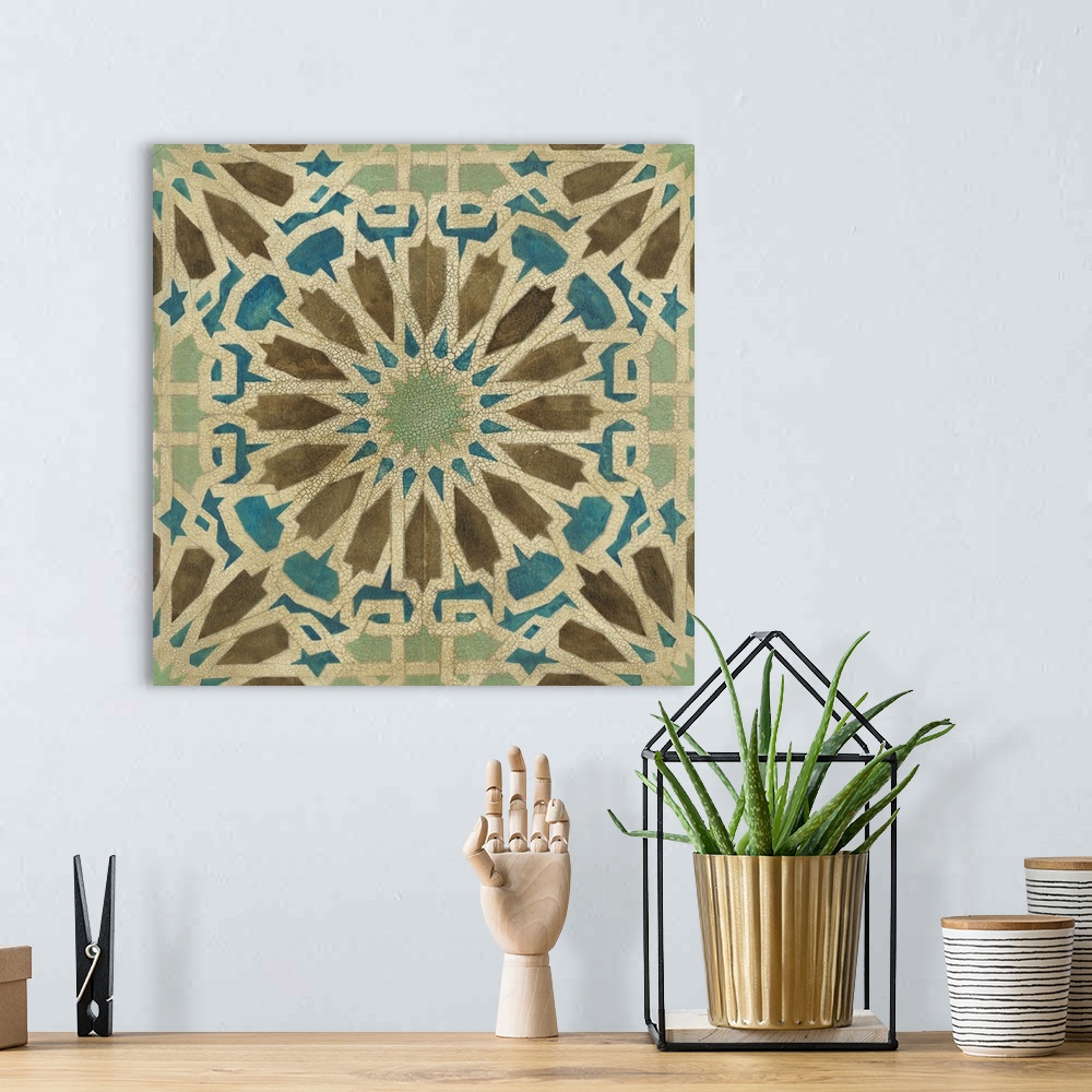 A bohemian room featuring Tangier Tiles IV