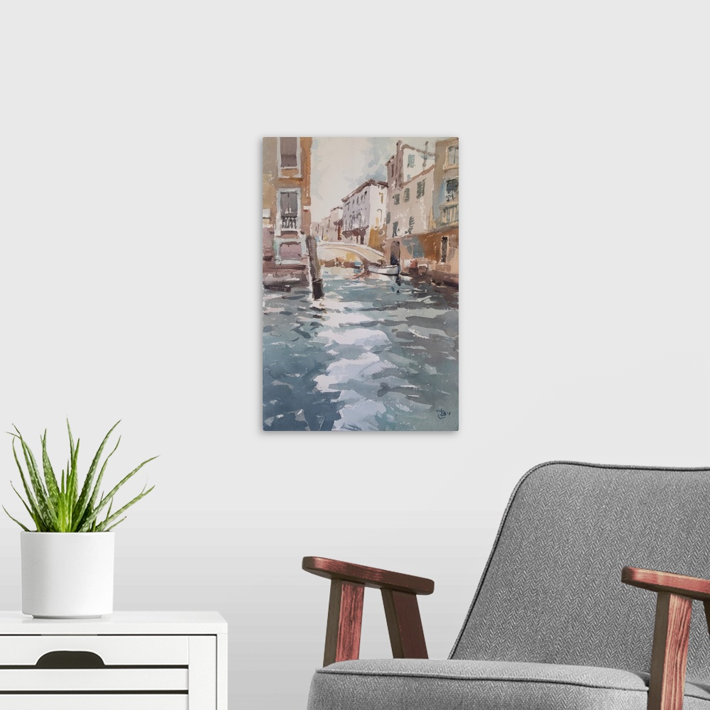 A modern room featuring Venice Canal, 2018