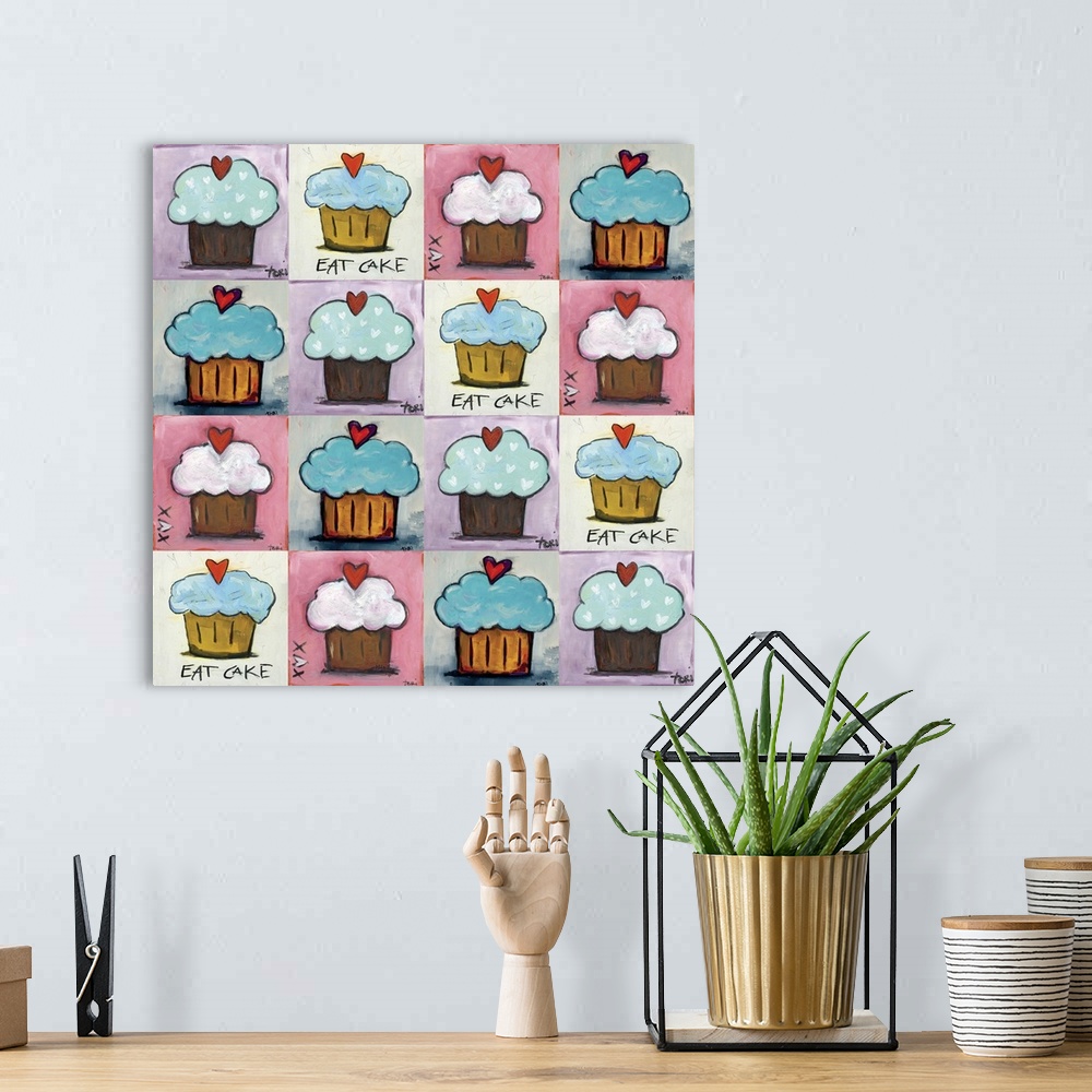 A bohemian room featuring Cupcake Collage