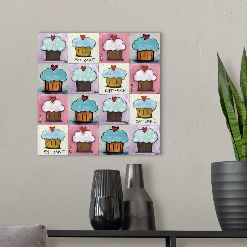 A modern room featuring Cupcake Collage