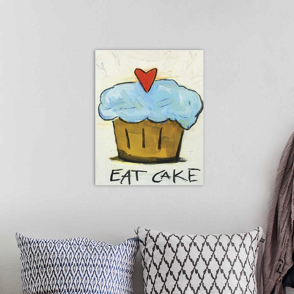 A bohemian room featuring Eat Cake
