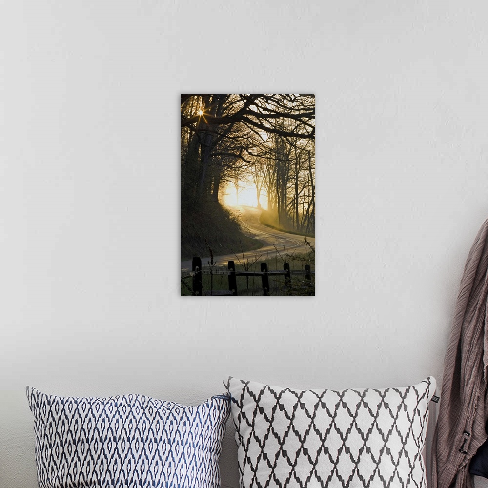 A bohemian room featuring The Road Less Traveled by Jim Crotty