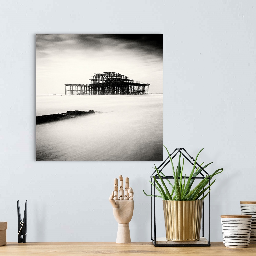 A bohemian room featuring West pier, Brighton, West Sussex, England