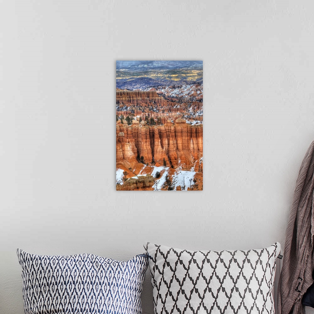 A bohemian room featuring Bryce Canyon National Park Utah in winter