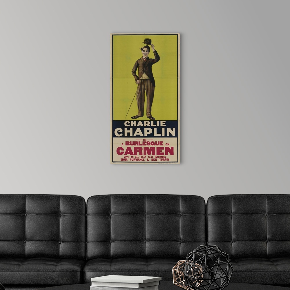 A modern room featuring Charlie Chaplin - In A Burlesque On Carmen