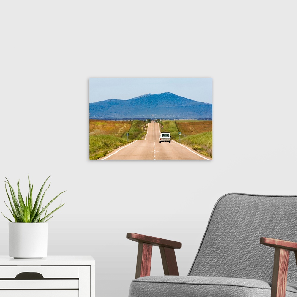 A modern room featuring Lonesome road, province of Caceres, Spain