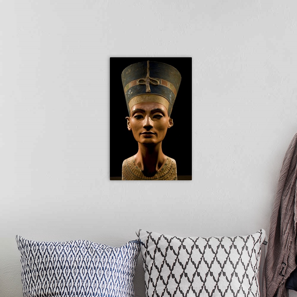 A bohemian room featuring Nefertiti