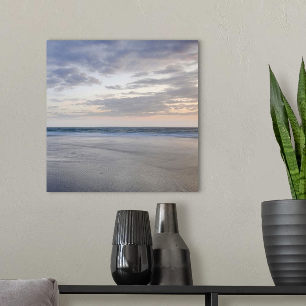 A modern room featuring Long exposure seascape