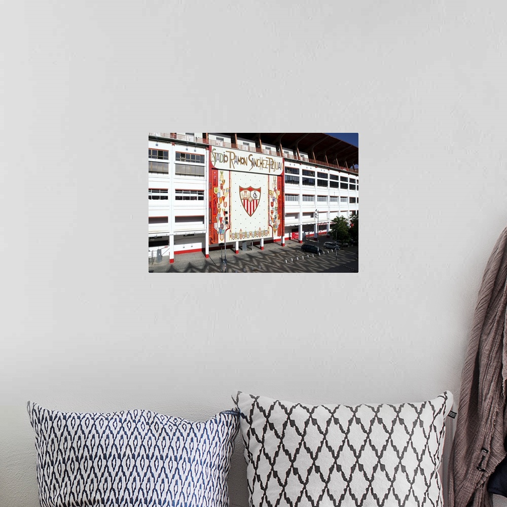 A bohemian room featuring Sanchez Pizjuan stadium, belonging to Sevilla FC, Sevilla, Spain