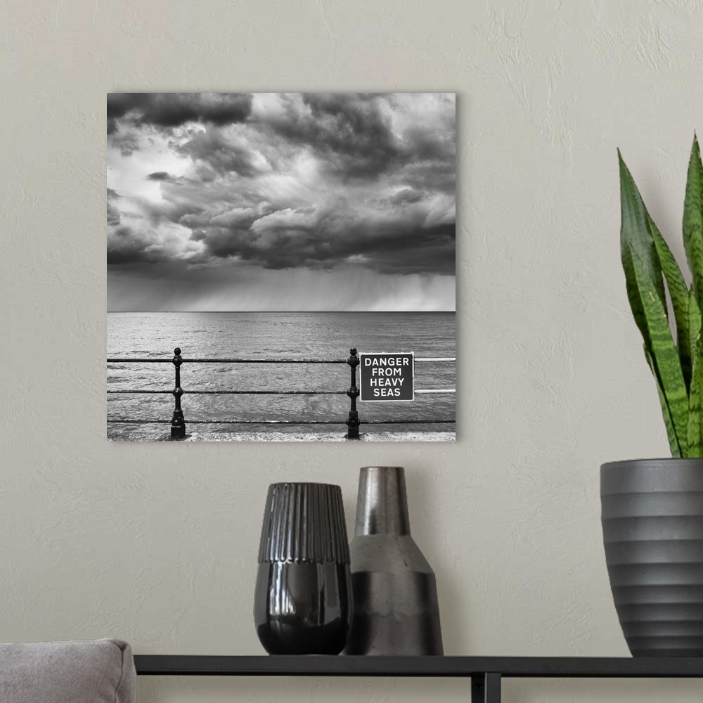 A modern room featuring Stormy skies at Scarborough, North Yorkshire, UK