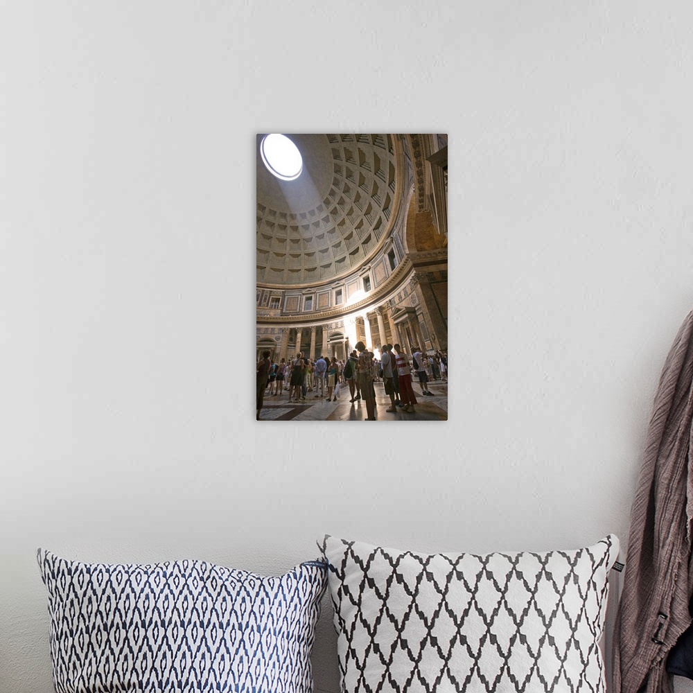 A bohemian room featuring The Pantheon dome with its oculus, Rome